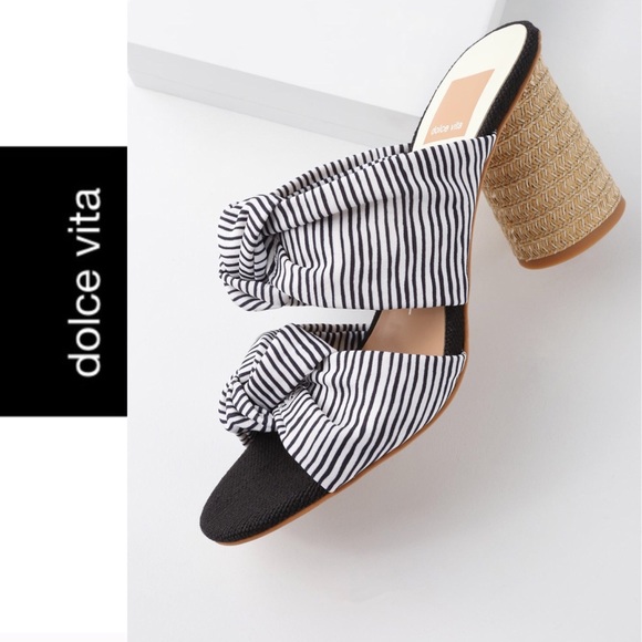 Dolce Vita Shoes - 🆕 Dolce Vita White Striped Mules